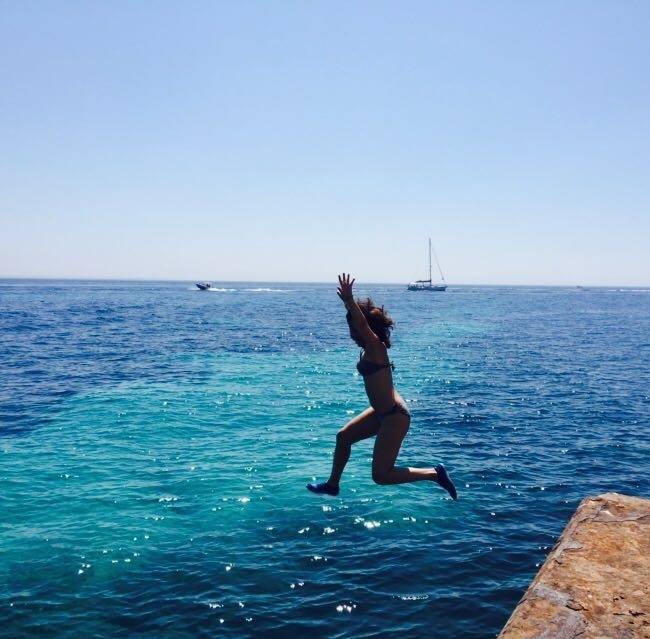 Diving in the mediterraneean sea