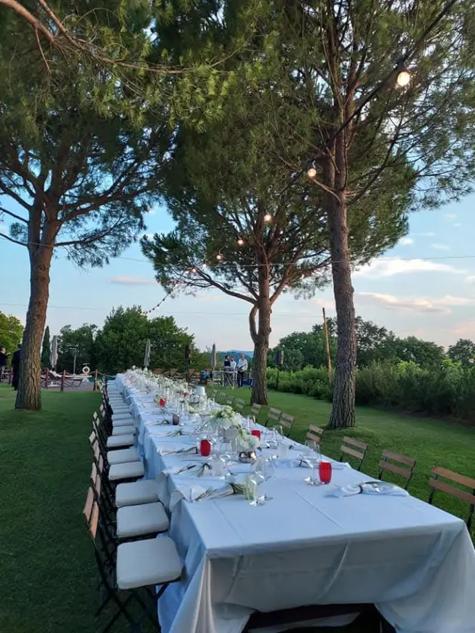Table for a Private event in Todi Umbria